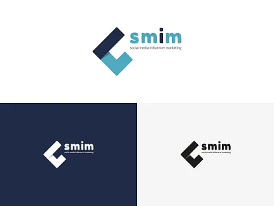 Social Media Influencer Marketing logo blue branding emblem influencer logo social media