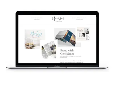 Main Street Graphics branding design illustration logo marketing print collateral social media website