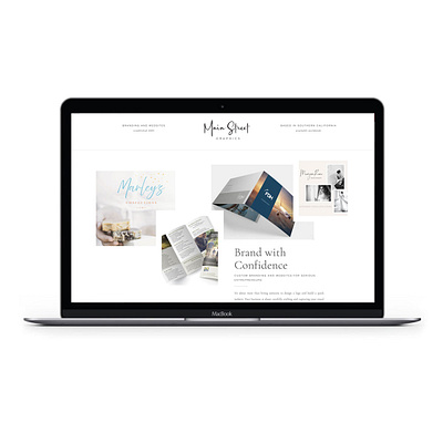 Main Street Graphics branding design illustration logo marketing print collateral social media website