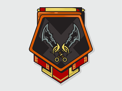 Blades of Chaos badge bladeofchaos godofwar godofwaricons graphic design icons illustration