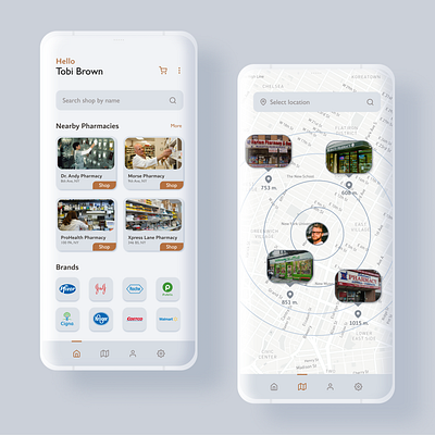 Pharmacy Mobile UI app concept design illustration mobile mobile ui pharmacy ui user experience userinterface