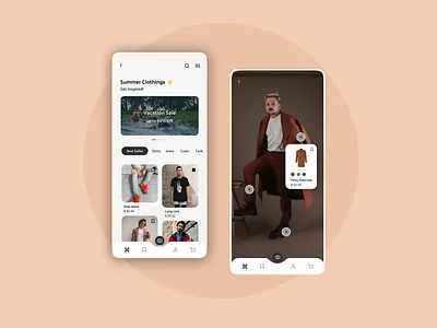 Men Shopping Mobile UI app concept design illustration mobile ui ui user experience userinterface
