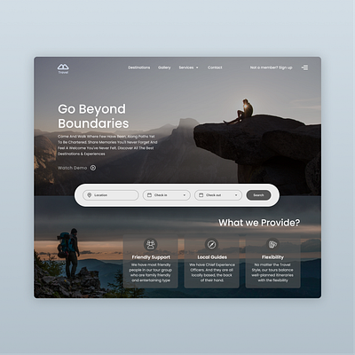 Travel Website app concept design illustration travel ui user experience userinterface web ui website