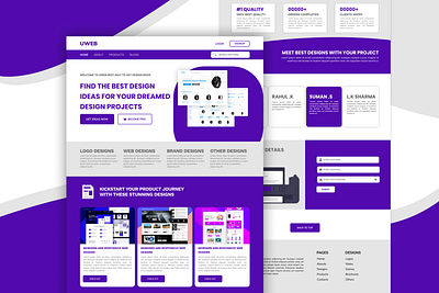 Landing Page Design animation css design figma html javascript landing page ui web design web landing page design website design