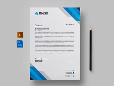 Letterhead Template web letterhead