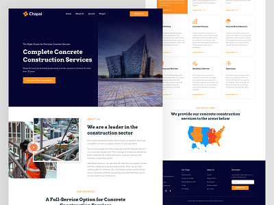 Web Site Design : Home Landing Page design branding company design graphic design landing page typography ui ux web