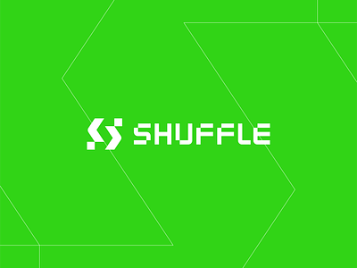 SHUFFLE branding code letter logo s
