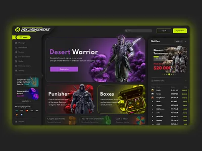 The Smashers app branding crypto cryptogame dahsboard dashboardui design gamedashboard illustration interface logo stats ui ux uxdesign web design