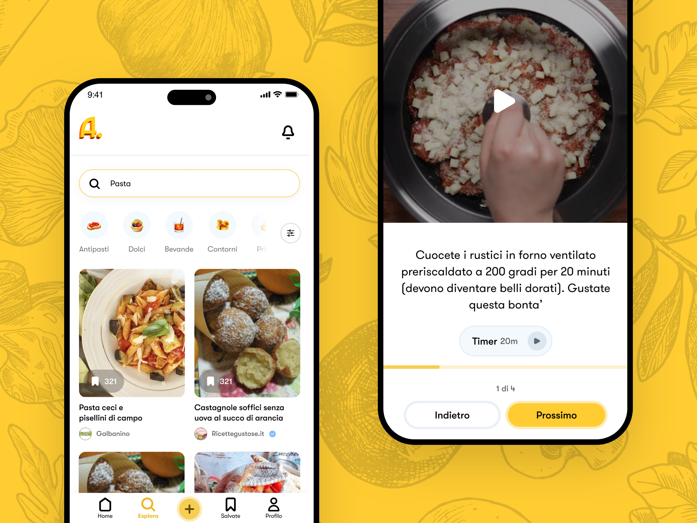 The food lover community cards carousel community food recipes ui website