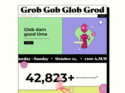 Glob Con design homepage ui