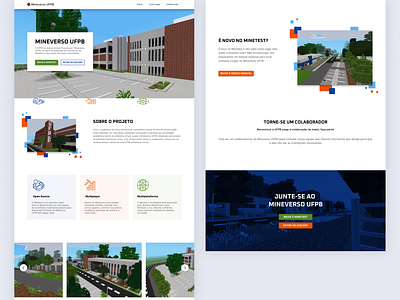Minetest Landing Page app design graphic design landing page minecraft minecraft landing page product design ui ui design uiux design user interface ux ux design web design