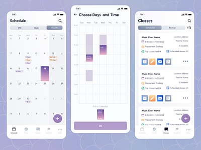 App for Tutors - Lesson Planning calendar figma ios lesson lesson planning mobile app design planner planning timetable to do app tutor uiuxdesign