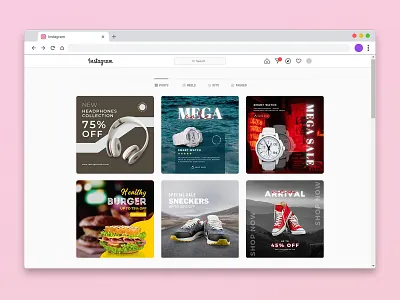 Colorful Instagram Template 2d 3d abstract adobe illustrator animation app app design branding character clean design graphic design illustration logo motion graphics typography ui ux vector