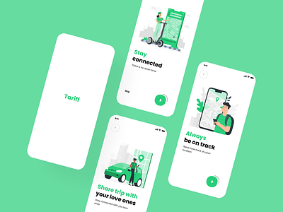 Tariff App - Onboarding Screen design illustration ui ux