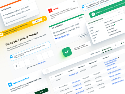 SaaS Concept Components admin admin design components dashboard ui design online services ui uidesign uxdesign