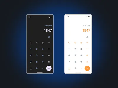 Daily UI Challenge – #004 Calculator android calculator calculator screen daily ui daily ui 004 daily ui challenge dark mode design ui