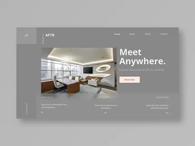 Office Booking Website Design branding design graphic design landing page ui ux