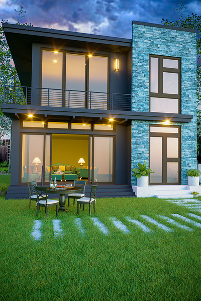 Modern Contemporary House Exterior Design 3d ampecstudio architect exterior exterior design house design modern contemporarym
