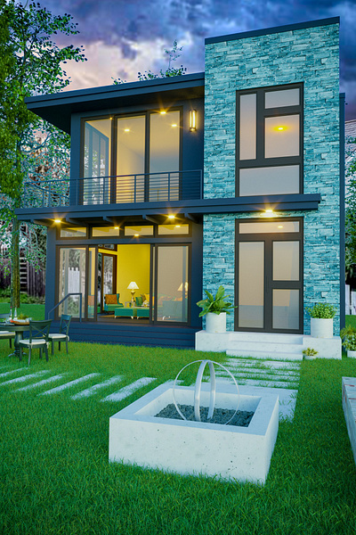 Modern Contemporary House Exterior Design #ampecstudio 3d exterior design house design modern contermporary