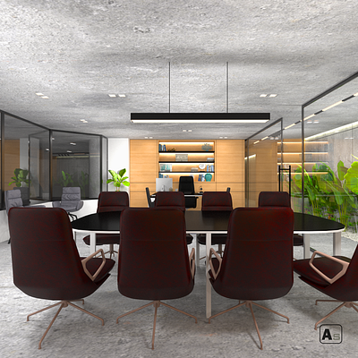 Office Area Design #ampecstudio Modern office design 3d design ampecstudio design interior design