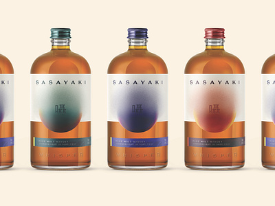 Sasayaki Japanese Whisky branding graphic design japanese kunji packaging whiskey whisky whisper