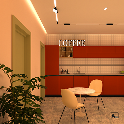 Breakout Area Design #ampecstudio Modern breakout design 3d 3d design ampecstudio interior design