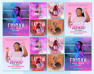 Party Social media banner Design, Instagram post banner branding dj dj party facebook banner facebook post graphic design illustration instagram post logo logo design nightclub nightclub part party flyer party social media banner social media banner twitter banner ui website header wordpress website