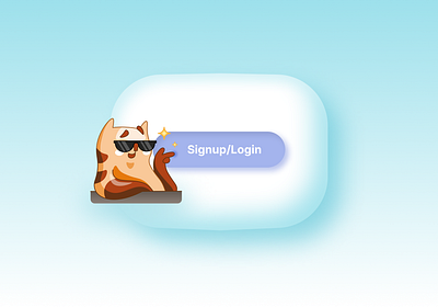 Signup Button branding challange dailyui dailyux design figma illustration logo mobile ui