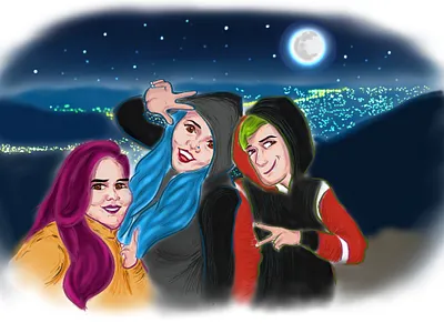 group cartoon portraits artist childrenbook childrenbookillustration design digitalart dribble graphic design illustration illustrator photoshop