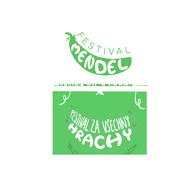 Mendel festival visual concept design draw drawing festival graphic design illustration logotype peas typography