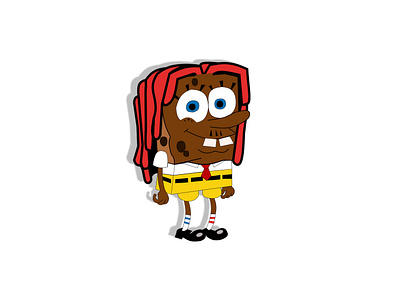 Sponge bob illustration app design graphic design illustration logo ui ux