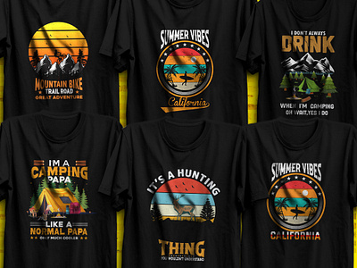 T-shirt for Summer and Camping girls design