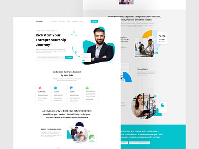 Investa Website Landing Page Design app design dashboard financial app financial website invest website investor landing page investor website landing page landing page design ui design uiux design ux design web app design web design website design