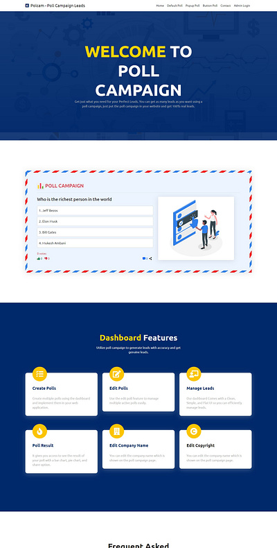 Poll Campaign Lead Generation customer lead facebook lead google lead html template lead lead generation poll campaign lead