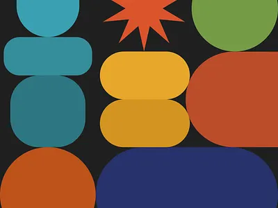 Blissful Space color colour colours dark graphic design shapes