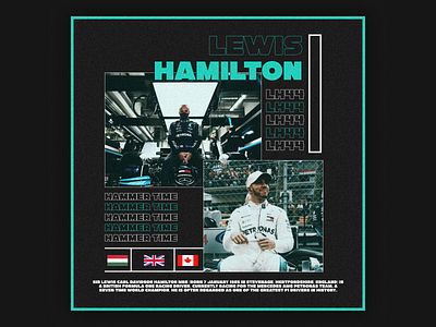 F1 Concepts - Lewis Hamilton branding design figma graphic design illustration