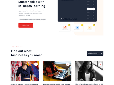 Language learning Website UI design by alam Ronjon on Dribbble