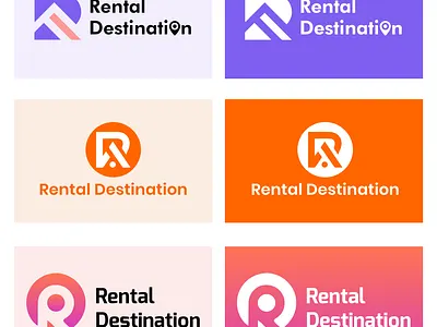 Rental Destination Logo Variation branding design flat illustration logo