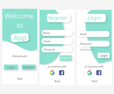 App Login Design app branding design graphic design illustration login logo register welcome typography ui ux vector welcome