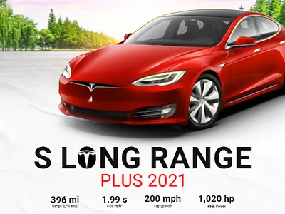Tesla Car Post Design (S Long Range) banner design car car post car post design car poster design cover design graphic design illustration instagram post instagram template post post design poster design tesla teslacar
