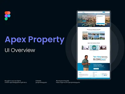 Apex Property UI Overview 3d animation app design app ui app ux branding dashboard design graphic design logo motion graphics trend ui uiux ux web design web ui