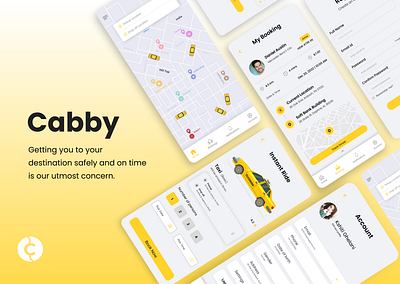 Cab Booking App Design app design branding cab booking app design cab booking app logo design graphic design landing page design mobile app design taxi booking app taxi booking ui ui ui ux of taxi booking