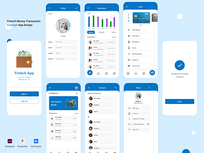 Fintech Concept App Design app design fintech fintech app mobile app money money transaction transaction ui uiux