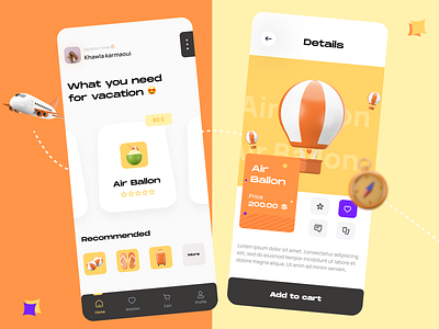 VACATION APP UI DESIGN 3d appdesign branding design designers dribbble figma following graphic design landingpage motion graphics popular trendy ui uidesign uiux uiuxdesigners ux uxdesign xd