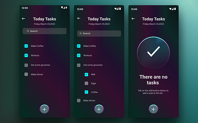 Day 10: To-Do App - 60 days of Interface Design app design illustration ui ux