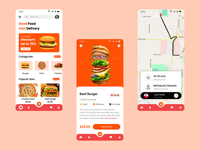 Food Delivery App app delivery delivery food design e food figma food app food app design food delivery food delivery app food delivery app design food delivery uiux food uiux online food ui uiux uiux design ux