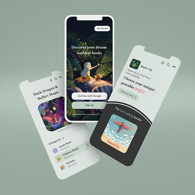 Reading App animation app art books branding design graphic design illustration logo mobile mobileapp motion graphics read readingapp textile design textile print ui ux vector website