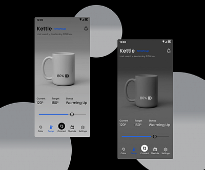 Day 11: Coffee Cup UI - 60 days of Interface Design app design illustration ui ux