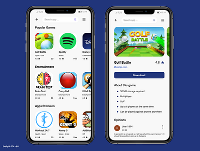 Daily UI #074 - Download App app app mobile daily ui dailyui design download download app ui