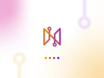 Initial "N" Modern Logo for Company and Startup app colorful company custom design gradient logo modern startup techology template web